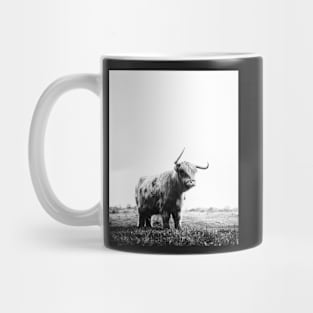 Bull print, Animal, Nature, Scandinavian print, Scandinavian, Nordic, Trendy print, Styled, Scandinavian art, Modern art, Wall art, Print, Minimalistic, Modern Mug